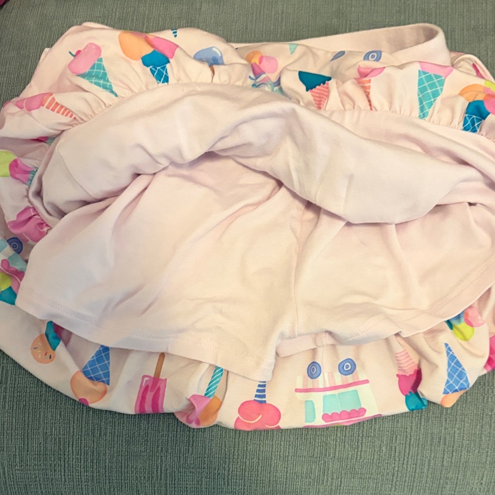 Little Sleepies Play Ice Cream Print Bubble Skort - Sz 8 - Picture 3 of 3